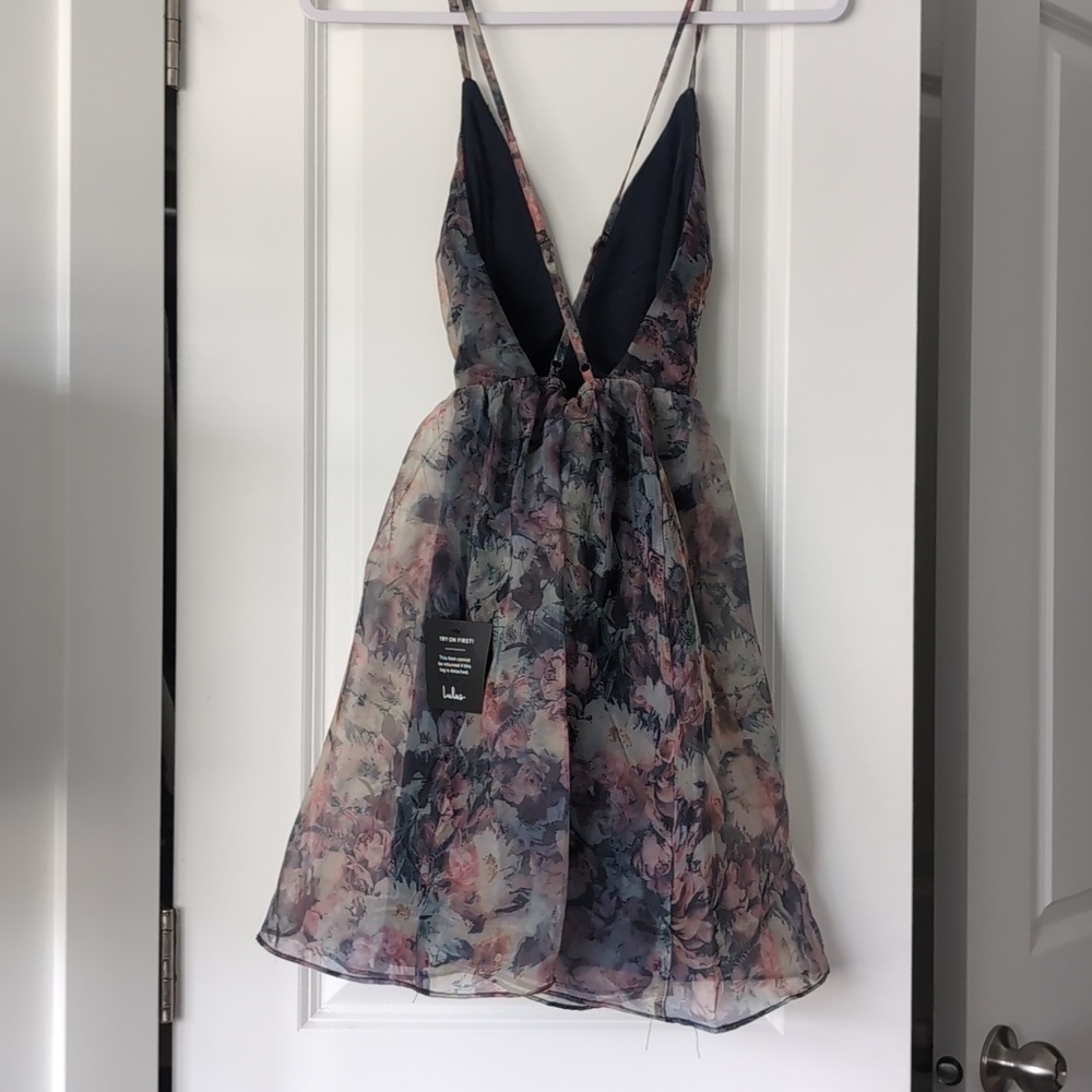 NWT Lulus Cultivate Your Love Floral Organza Dress - Picture 6 of 8